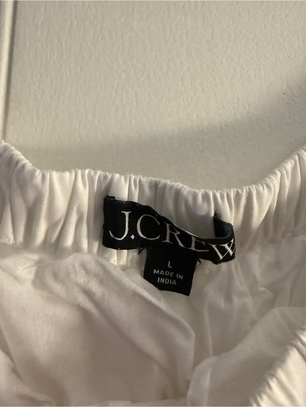 J. Crew Mini skirt with rickrack trim in cotton poplin White L - Picture 5 of 6